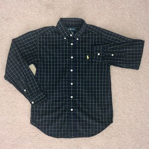 Ralph Lauren Plaid Cotton Poplin Shirt for Boys